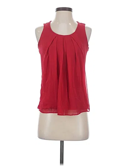 Pre-owned Ny & C Sleeveless Blouse In Red