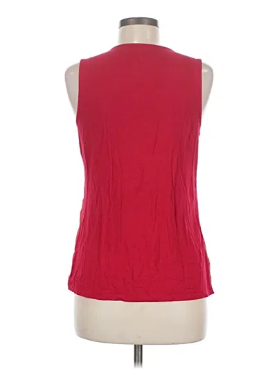 Pre-owned Ny & C Sleeveless Blouse In Red