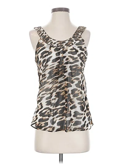 Pre-owned Ny & C Sleeveless Blouse In Silver