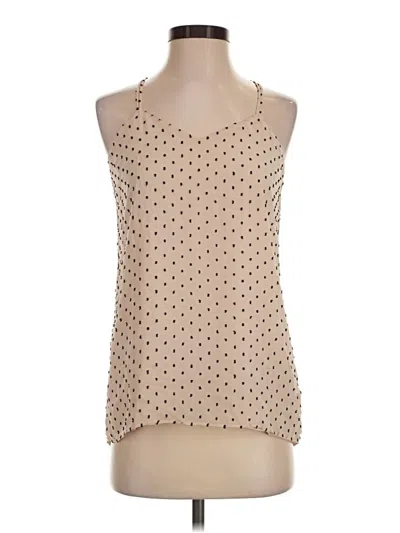 Pre-owned Ny & C Sleeveless Blouse In Tan