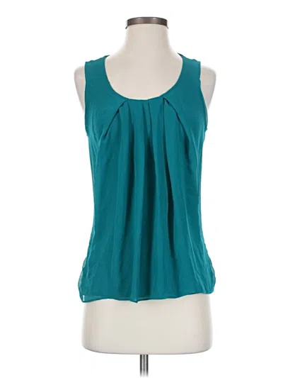 Pre-owned Ny & C Sleeveless Blouse In Teal