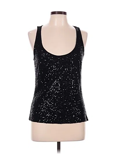 Pre-owned Ny & C Sleeveless Top Black Halter Neckline Tops