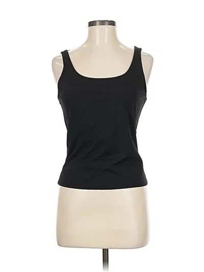 Pre-owned Ny & C Sleeveless Top Black Scoop Neck Tops