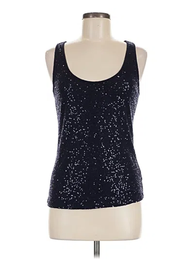 Pre-owned Ny & C Sleeveless Top Black Scoop Neck Tops