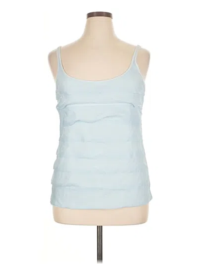 Pre-owned Ny & C Sleeveless Top Blue Scoop Neck Tops