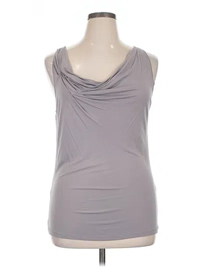 Pre-owned Ny & C Sleeveless Top Gray Cowl Neck Tops