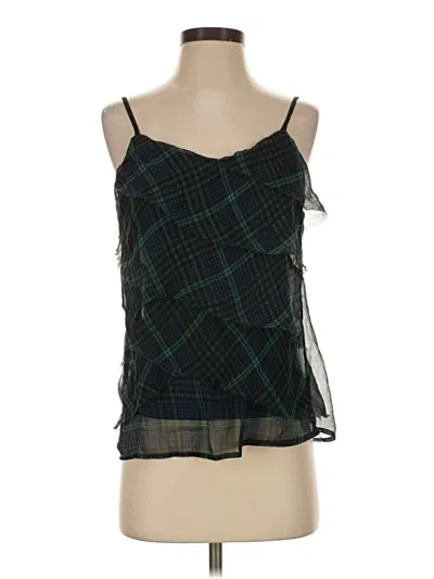 Pre-owned Ny & C Sleeveless Top Green Square Neckline Tops