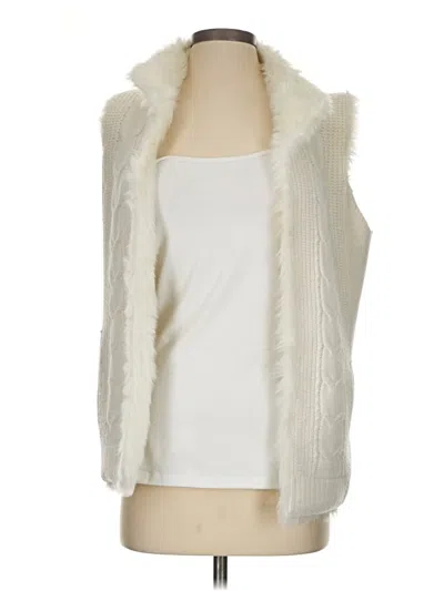 Pre-owned Ny & C Sweater Vest In Ivory