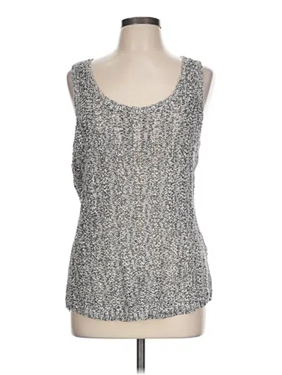Pre-owned Ny & C Sweater Vest In Silver