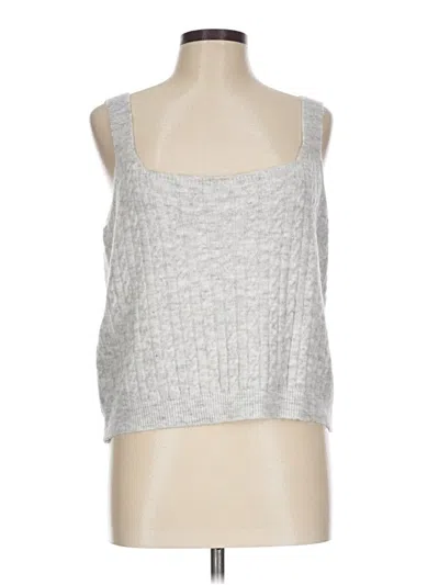 Pre-owned Ny & C Sweater Vest In Silver