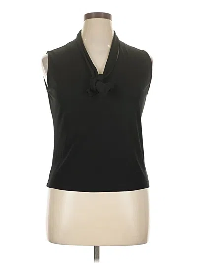Pre-owned Ny & C Tank Top Black Halter Neckline Tops