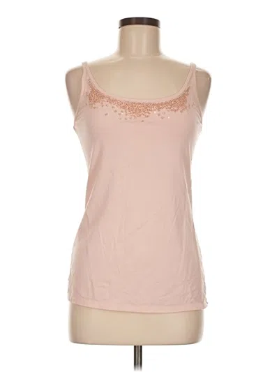 Pre-owned Ny & C Tank Top Pink Sweetheart Neckline Tops