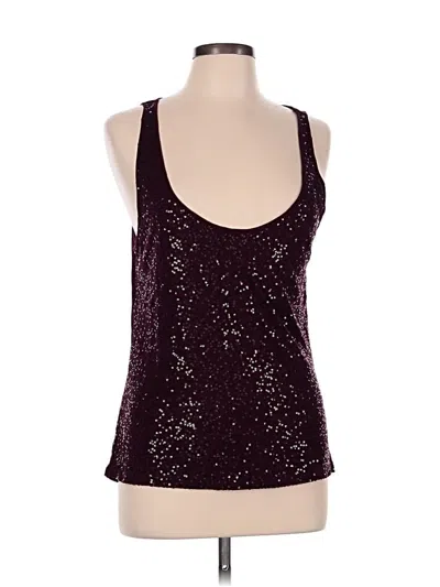 Pre-owned Ny & C Tank Top Purple Halter Neckline Tops