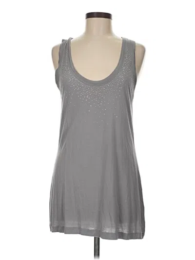 Pre-owned Ny & C Tank Top Silver Halter Neckline Tops