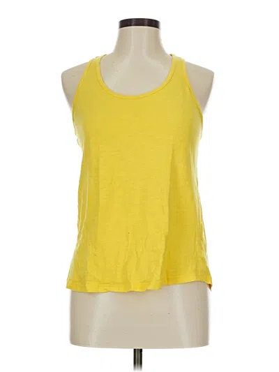 Pre-owned Ny & C Tank Top Yellow Halter Neckline Tops