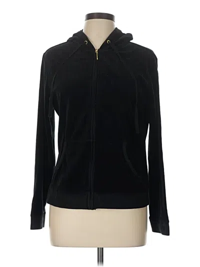 Pre-owned Ny & C Zip Up Hoodie In Black