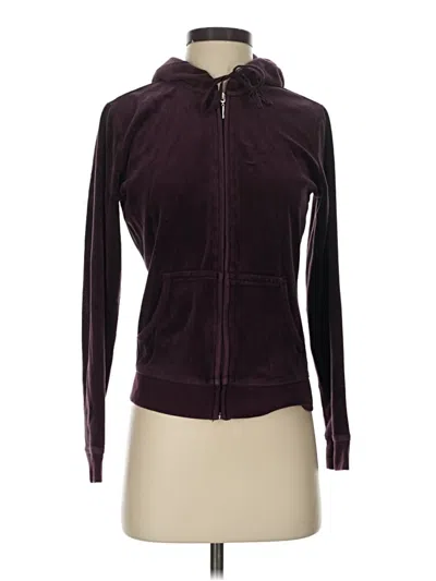 Pre-owned Ny & C Zip Up Hoodie In Burgundy