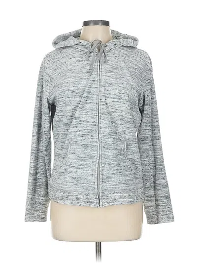Pre-owned Ny & C Zip Up Hoodie In Gray