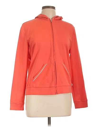 Pre-owned Ny & C Zip Up Hoodie In Orange
