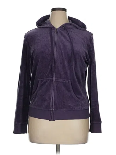 Pre-owned Ny & C Zip Up Hoodie In Purple