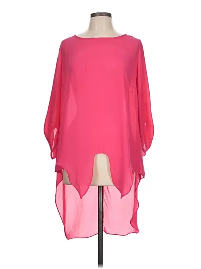 Pre-owned Ny Collection 3/4 Sleeve Blouse In Pink