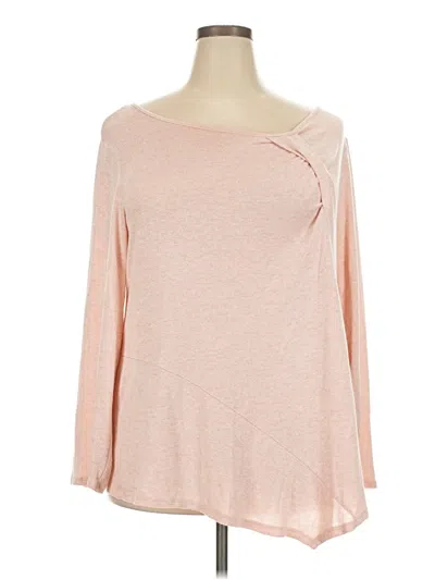 Pre-owned Ny Collection 3/4 Sleeve T-shirt In Pink