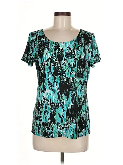 Pre-owned Ny Collection Active T-shirt In Blue