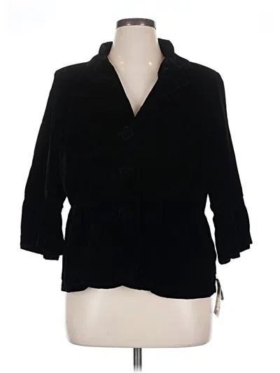 Pre-owned Ny Collection Blazer Jacket In Black