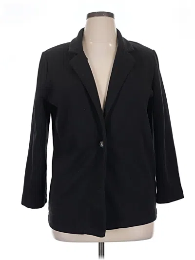 Pre-owned Ny Collection Blazer Jacket In Black