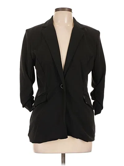 Pre-owned Ny Collection Blazer Jacket In Black