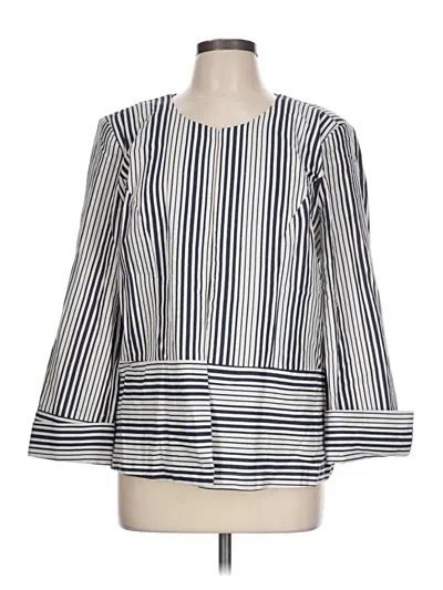 Pre-owned Ny Collection Blazer Jacket In Ivory