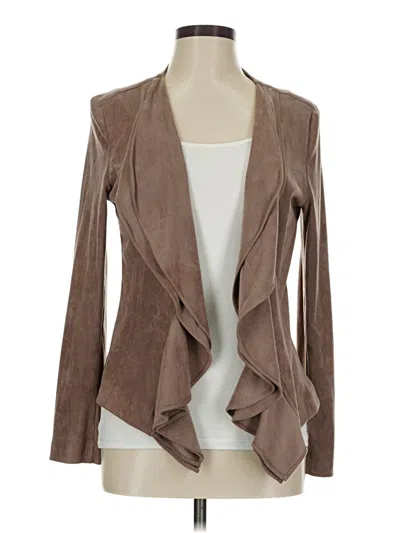 Pre-owned Ny Collection Cardigan Sweater In Brown