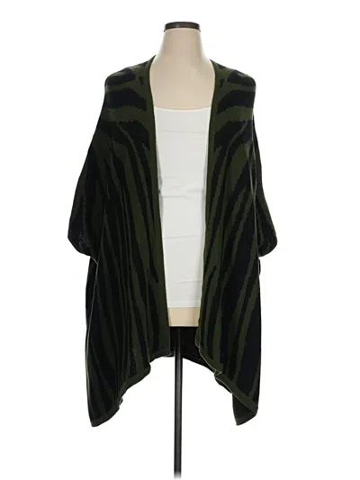 Pre-owned Ny Collection Cardigan Sweater In Green