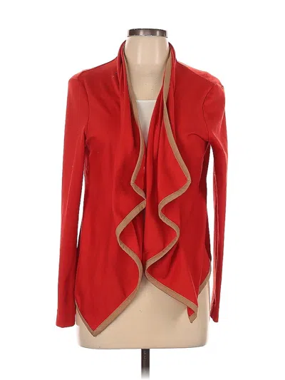 Pre-owned Ny Collection Cardigan Sweater In Red