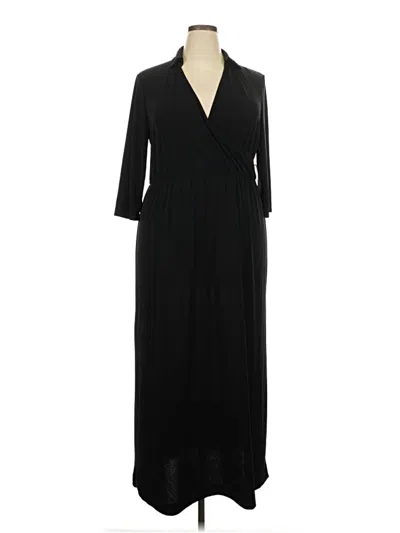 Pre-owned Ny Collection Casual Dress In Black