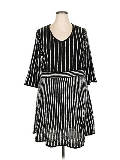 Pre-owned Ny Collection Casual Dress In Black