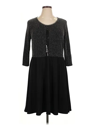 Pre-owned Ny Collection Casual Dress In Black
