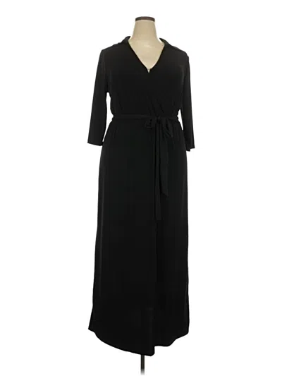 Pre-owned Ny Collection Casual Dress In Black
