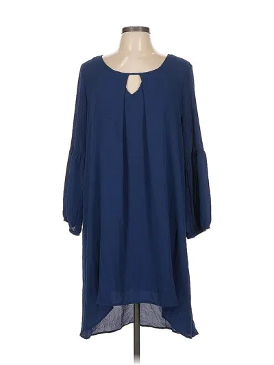 Pre-owned Ny Collection Casual Dress In Blue