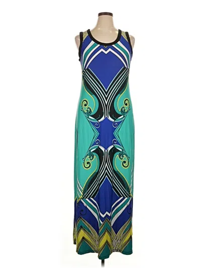 Pre-owned Ny Collection Casual Dress In Blue