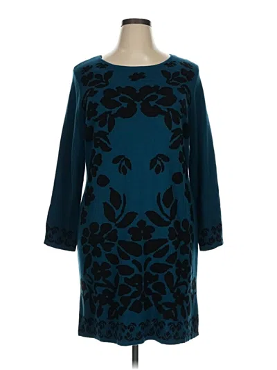 Pre-owned Ny Collection Casual Dress In Blue