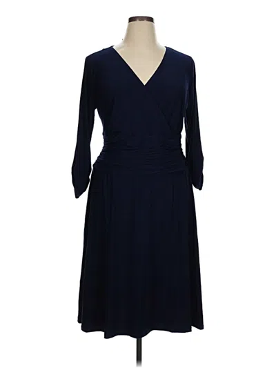 Pre-owned Ny Collection Casual Dress In Blue