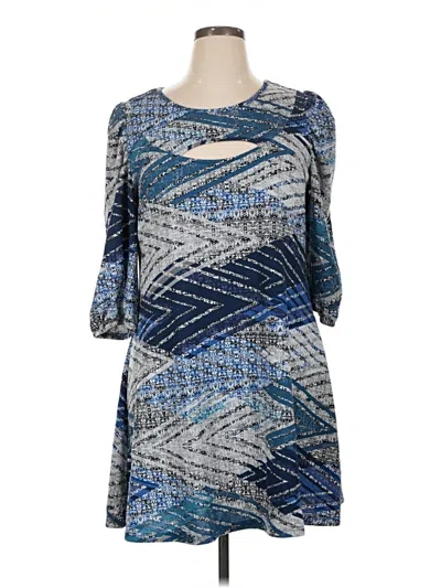 Pre-owned Ny Collection Casual Dress In Blue