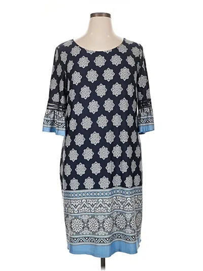 Pre-owned Ny Collection Casual Dress In Blue