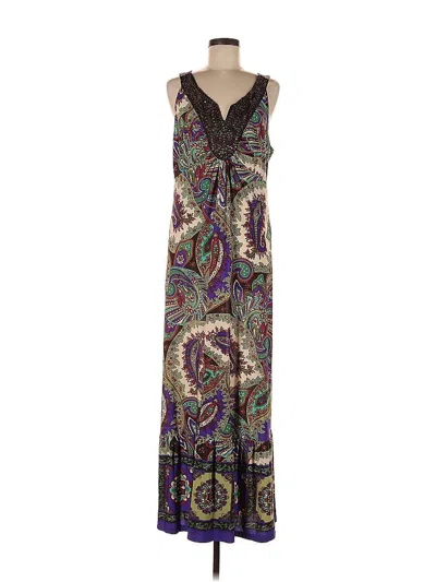 Pre-owned Ny Collection Casual Dress In Brown