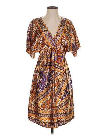 Pre-owned Ny Collection Casual Dress In Brown