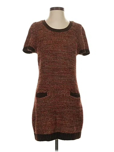 Pre-owned Ny Collection Casual Dress In Brown