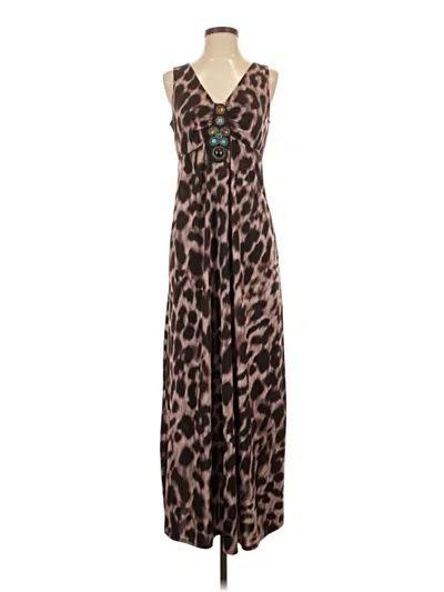 Pre-owned Ny Collection Casual Dress In Brown
