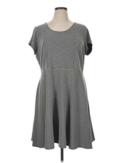 Pre-owned Ny Collection Casual Dress In Gray