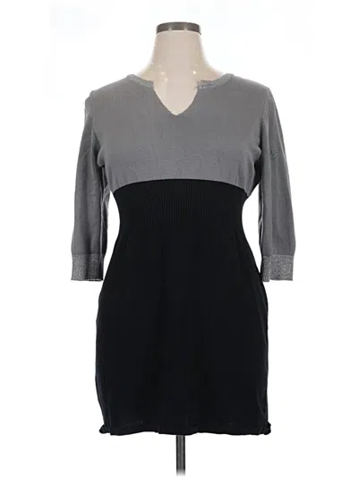 Pre-owned Ny Collection Casual Dress In Gray